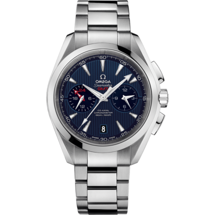 Omega-231.10.43.52.03.001 Seamaster Aqua Terra 150M Co-Axial 43 GMT Chronograph Stainless Steel / Blue / Bracelet