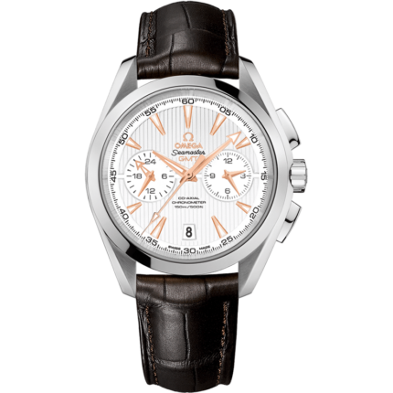 Omega-231.13.43.52.02.001 Seamaster Aqua Terra 150M Co-Axial 43 GMT Chronograph Stainless Steel / Silver