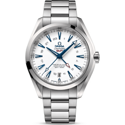 Omega-231.90.43.22.04.001 Seamaster Aqua Terra 150M Co-Axial 43 GMT Titanium / White / Bracelet / GoodPlanet