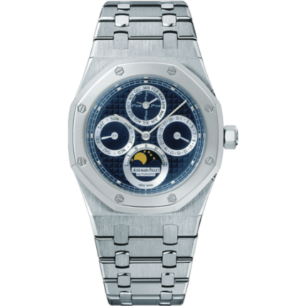 Audemars Piguet-25820SP.OO.0944SP.02 Royal Oak Perpetual Calendar Stainless Steel / Platinum / Dark Blue