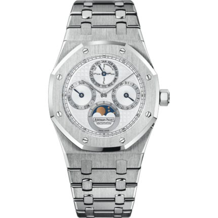 Audemars Piguet-25820SP.OO.0944SP.03 Royal Oak Perpetual Calendar Stainless Steel / Platinum / Silver
