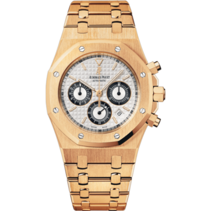 Audemars Piguet-25960OR.OO.1185OR.02 Royal Oak 25960 Chronograph Pink Gold / Silver