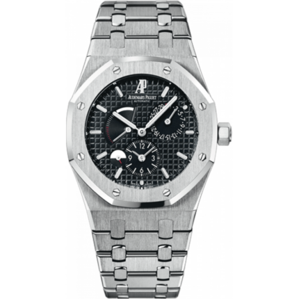 Audemars Piguet-26120ST.OO.1220ST.03 Royal Oak Dual Time Stainless Steel / Black