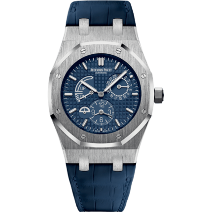 Audemars Piguet-26124ST.OO.D018CR.01 Royal Oak 26124 Dual Time Stainless Steel / Blue / Strap