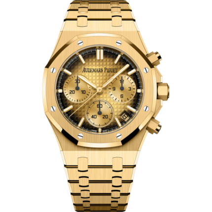 Audemars Piguet-26240BA.OO.1320BA.02 Royal Oak Chronograph 41 Yellow Gold / Smoked Champagne