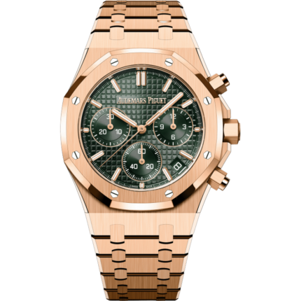 Audemars Piguet-26240OR.OO.1320OR.04 Royal Oak Chronograph 41 Pink Gold / Green / 50th Anniversary