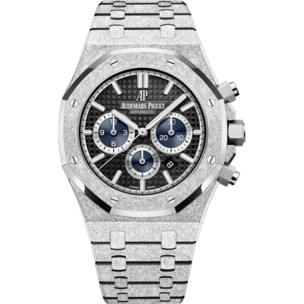 Audemars Piguet-26331BC.GG.1224BC.03 Royal Oak 41 Chronograph Frosted White Gold / Black