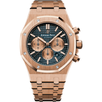 Audemars Piguet-26331OR.OO.1220OR.01 Royal Oak Chronograph 41 Pink Gold / Blue