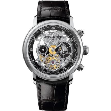 Audemars Piguet-26346BC.OO.D002CR.01 Jules Audemars 26346 Tourbillon Chronograph Openworked White Gold Boutique