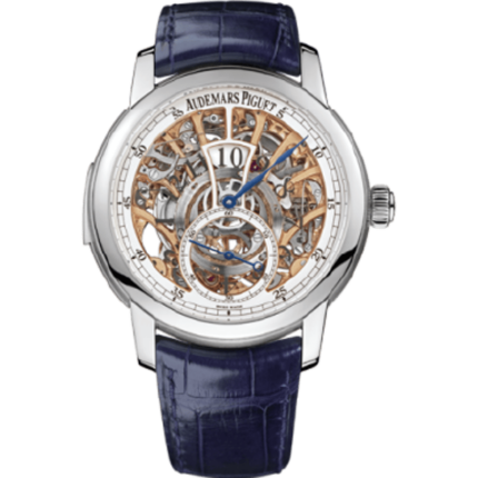 Audemars Piguet-26356PT.OO.D028CR.01 Jules Audemars Minute Repeater Jumping Hours Platinum / Openworked