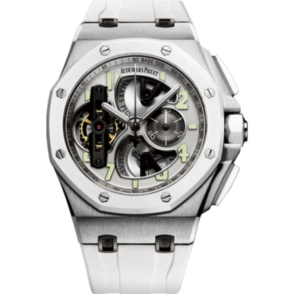 Audemars Piguet-26387IO.OO.D010CA.01 Royal Oak OffShore Tourbillon Chronograph White Ceramic