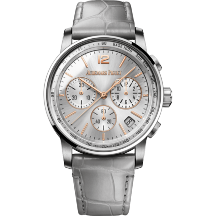 Audemars Piguet-26393CR.OO.A009CR.01 CODE 11.59 Chronograph Selfwinding White Gold / Rose Gold / Silver