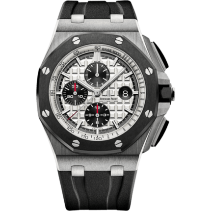 Audemars Piguet-26400SO.OO.A002CA.01 Royal Oak Offshore 44 Stainless Steel / Ceramic / Silver / Rubber