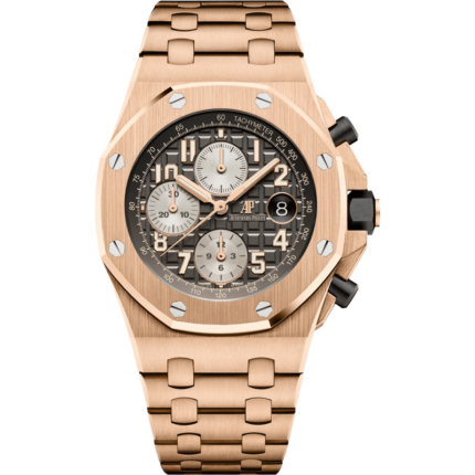 Audemars Piguet-26470OR.OO.1000OR.02 Royal Oak Offshore 42 Pink Gold / Grey / Bracelet