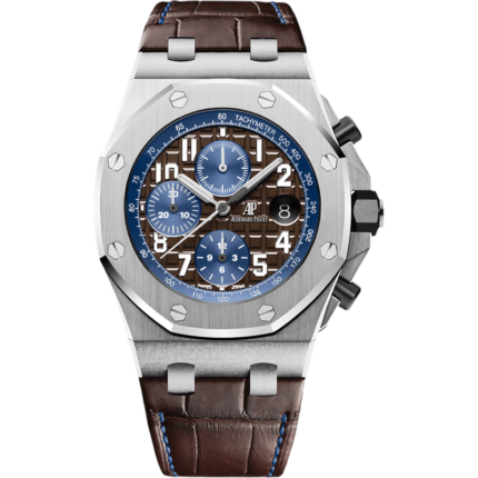 Audemars Piguet-26470ST.OO.A099CR.01 Royal Oak Offshore 42 Stainless Steel / Brown / Alligator