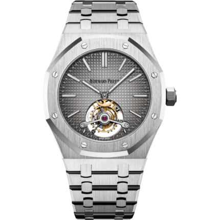 Audemars Piguet-26510PT.OO.1220PT.01 Royal Oak Ultra Thin Tourbillon Platinum / Grey