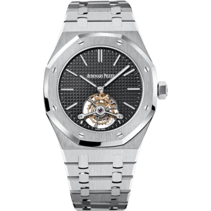 Audemars Piguet-26512ST.OO.1220ST.01 Royal Oak Ultra Thin Tourbillon Stainless Steel / Black