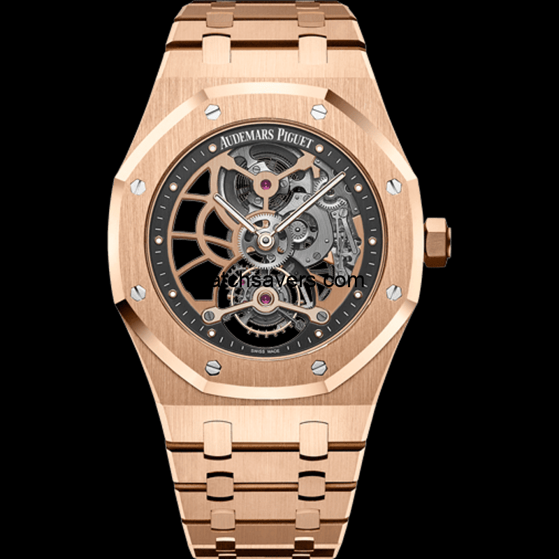 26518OR.OO_.1220OR.01_image01.png Audemars Piguet Royal Oak Ultra Thin Tourbillon Openworked Pink Gold Watch