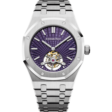 Audemars Piguet-26522ST.OO.1220ST.01 Royal Oak Ultra Thin Tourbillon Stainless Steel / Plum Evolutive