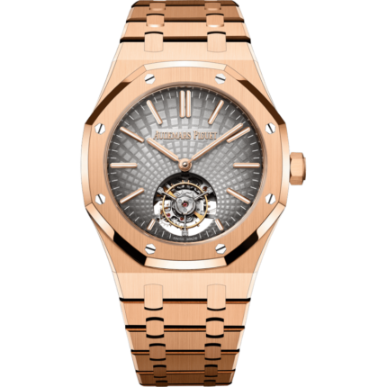 Audemars Piguet-26530OR.OO.1220OR.01 Royal Oak Self-Winding Flying Tourbillon Pink Gold / Grey