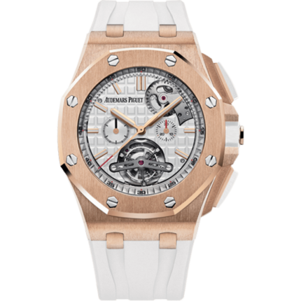 Audemars Piguet-26540OR.OO.A010CA.01 Royal Oak Offshore Tourbillon Chronograph Peripheral Red Gold / White
