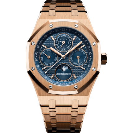 Audemars Piguet-26574OR.OO.1220OR.02 Royal Oak Perpetual Calendar 41 Pink Gold / Blue