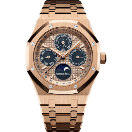 Audemars Piguet-26584OR.OO.1220OR.01 Royal Oak Perpetual Calendar 41 Pink Gold / Blue