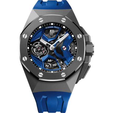 Audemars Piguet-26589IO.OO.D030CA.01 Royal Oak Concept GMT Tourbillon Titanium / Blue
