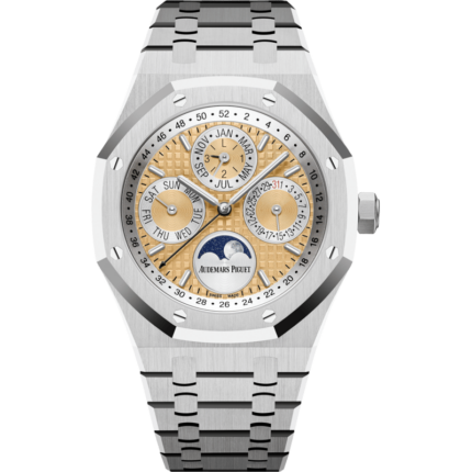 Audemars Piguet-26611PT.OO.1220PT.01 Royal Oak Perpetual Calendar 41 Platinum / Salmon
