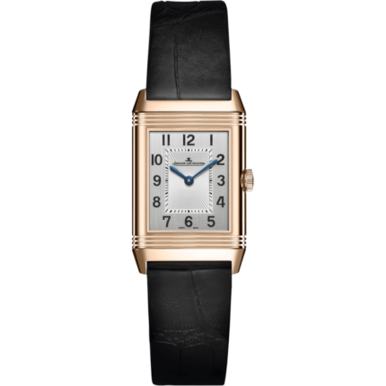 Jaeger-LeCoultre-2662430 Reverso Classic Small Duetto Pink Gold / Silver / Alligator