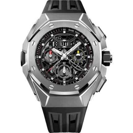 Audemars Piguet-26650TI.OO.D013CA.01 Royal Oak Concept Split Second Chronograh GMT Large Date Titanium / Skeleton
