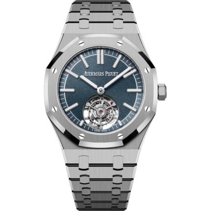 Audemars Piguet-26730TI.OO.1320TI.02 Royal Oak Self-Winding Flying Tourbillon Titanium / Blue