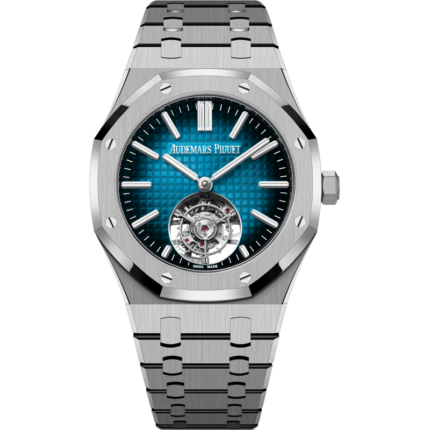 Audemars Piguet-26730TI.OO.1320TI.04 Royal Oak Self-Winding Flying Tourbillon Titanium / Blue