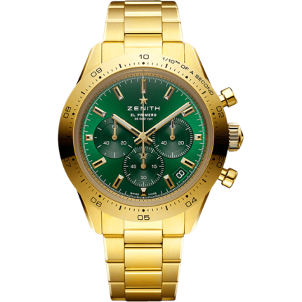 Zenith-30.3100.3600/56.M3100 Chronomaster Sport Yoshida Yellow Gold / Green / Bracelet