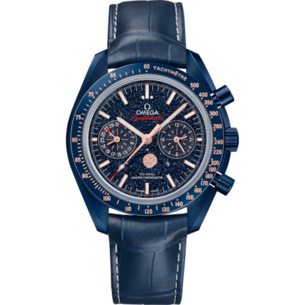 Omega-304.93.44.52.03.002 Speedmaster Moonphase Chronograph Master Chronometer Blue Side of the Moon Aventurine