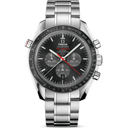 Omega-311.30.44.51.01.001 Speedmaster Moonwatch Co-Axial Split-Seconds Stainless Steel / Grey / Bracelet