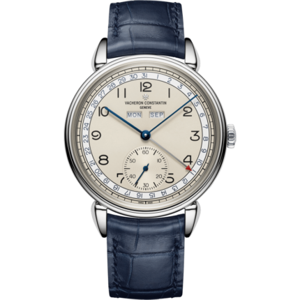 Vacheron Constantin-3110V/000A-B426 Historiques Triple Calendrier 1942 Stainless Steel / Silver /  Blue