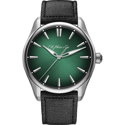 H. Moser & Cie-3200-1202 Pioneer Centre Seconds Stainless Steel / Cosmic Green