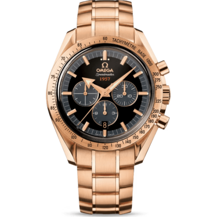 Omega-321.50.42.50.01.001 Speedmaster Broad Arrow 1957 Red Gold / Black / Bracelet