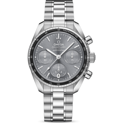 Omega-324.30.38.50.06.001 Speedmaster Co-Axial 38 Stainless Steel / Grey / Bracelet
