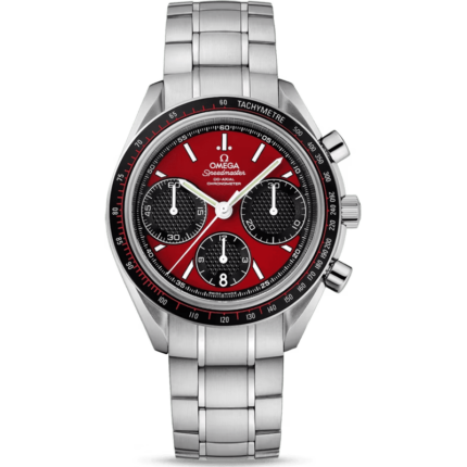 Omega-326.30.40.50.11.001 Speedmaster Racing Co-Axial Chronograph Stianless Steel / Red / Bracelet
