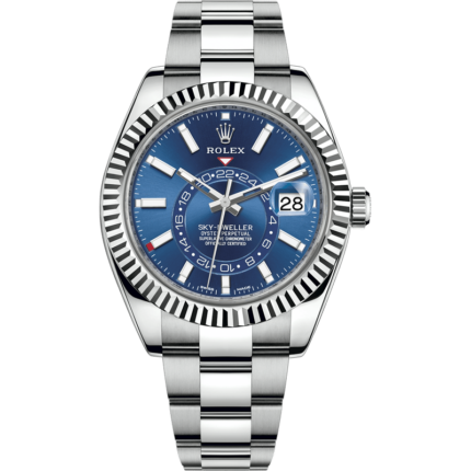 Rolex-326934-0003 Sky-Dweller Stainless Steel / White Gold / Blue / Oyster