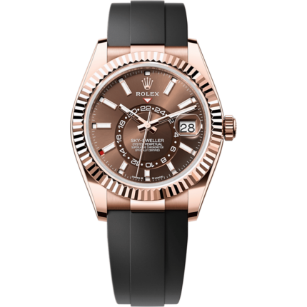 Rolex-336235-0002 Sky-Dweller Everose / Chocolate / OysterFlex