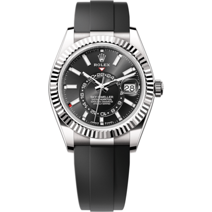 Rolex-336239-0002 Sky-Dweller White Gold / Black / OysterFlex