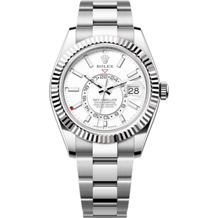 Rolex-336934-0003 Sky-Dweller Stainless Steel - White Gold / White / Oyster