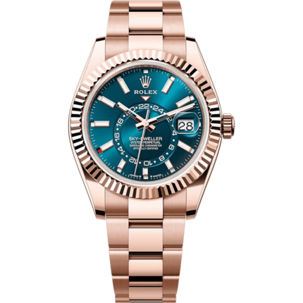 Rolex-336935-0001 Sky-Dweller Everose / Blue / Oyster