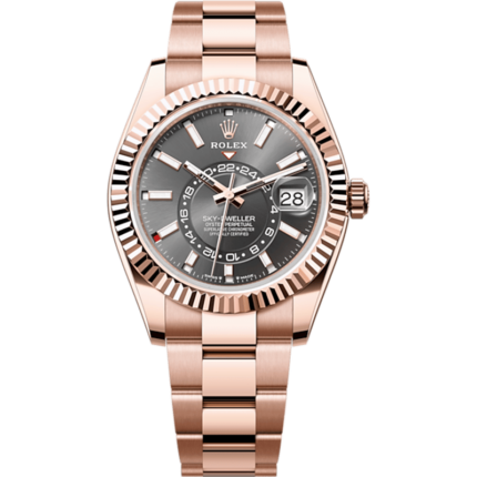 Rolex-336935-0004 Sky-Dweller Everose / Slate / Oyster