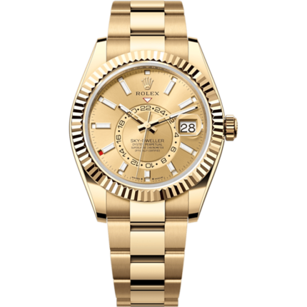 Rolex-336938-0001 Sky-Dweller Yellow Gold / Champagne / Oyster