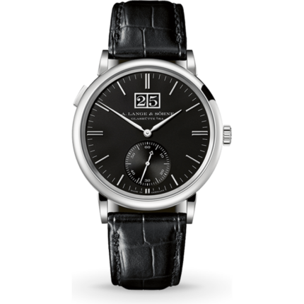A. Lange & Söhne-381.029 Saxonia Outsize Date White Gold / Black