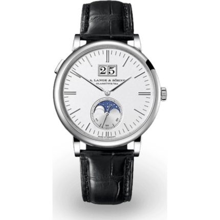 A. Lange & Söhne-384.026 Saxonia Moonphase White Gold / Silver